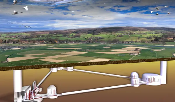 Einsteintelescopeartistic2 (C) Artist Impression Einstein Telescope, Door Marco Kraan (Nikhef)