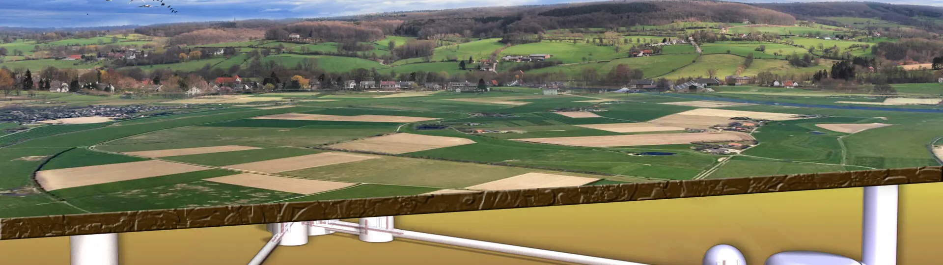 Einsteintelescopeartistic2 (C) Artist Impression Einstein Telescope, Door Marco Kraan (Nikhef)