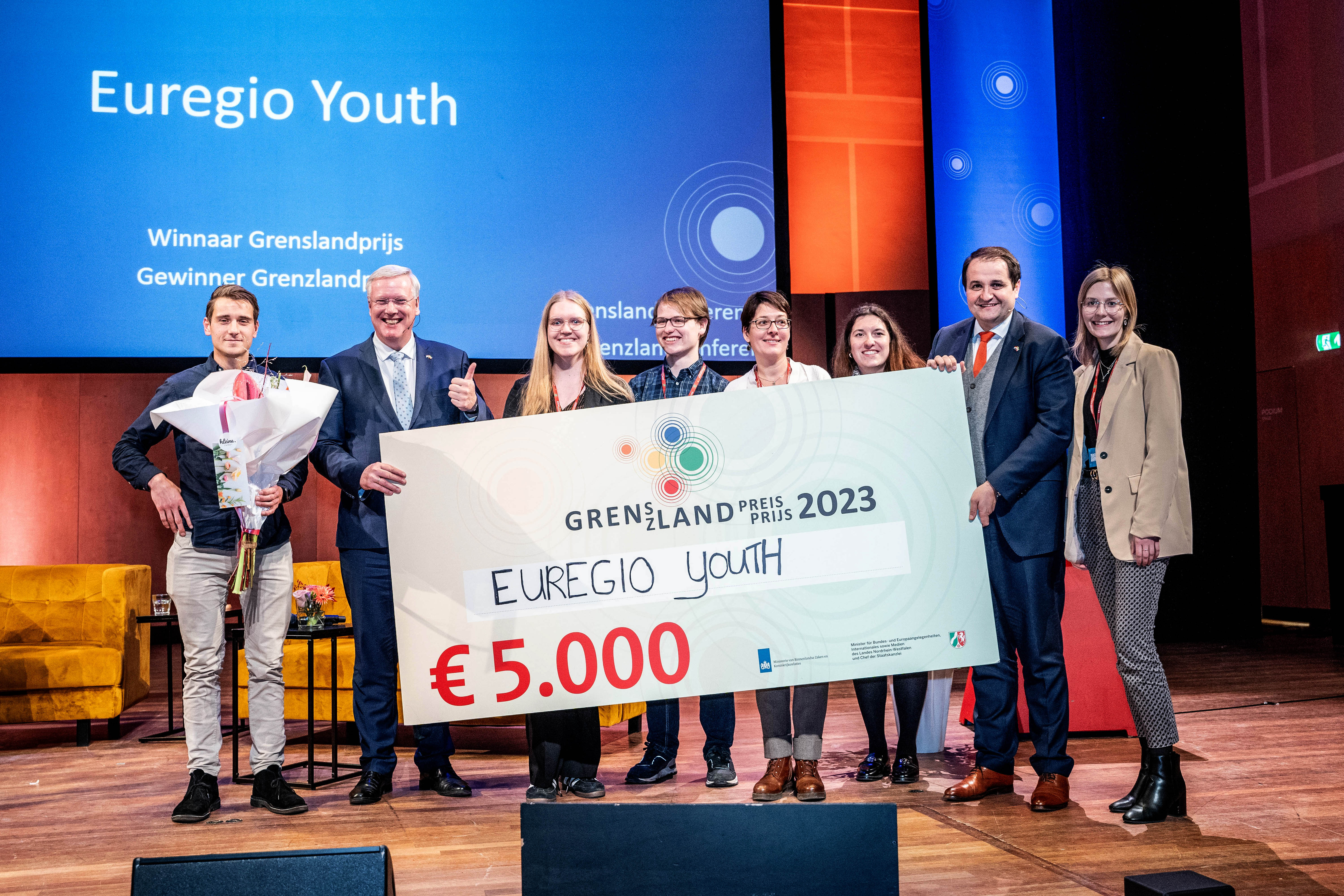Het project Euregio Youth was de winnaar van de Grenslandprijs © Eveline van Elk